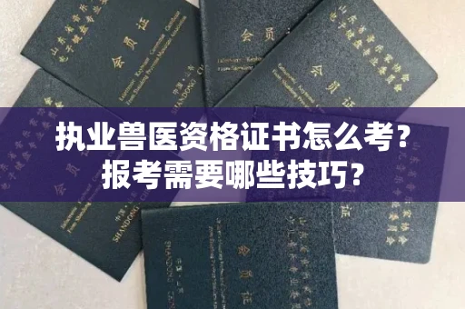 昆明执业兽医资格证书怎么考?报考需要哪些技巧?