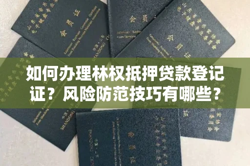 昆明如何办理林权抵押贷款登记证?风险防范技巧有哪些?