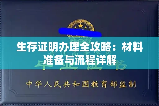 昆明生存证明办理全攻略:材料准备与流程详解