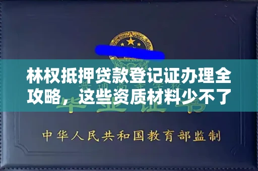 昆明林权抵押贷款登记证办理全攻略,这些资质材料少不了