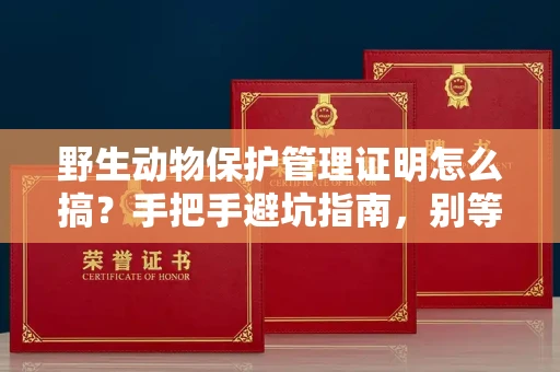 昆明野生动物保护管理证明怎么搞?手把手避坑指南,别等罚款才后悔!