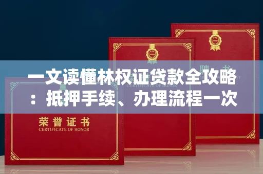 昆明一文读懂林权证贷款全攻略:抵押手续、办理流程一次说清