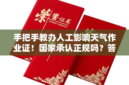 昆明手把手教办人工影响天气作业证！国家承认正规吗？答案超出想象