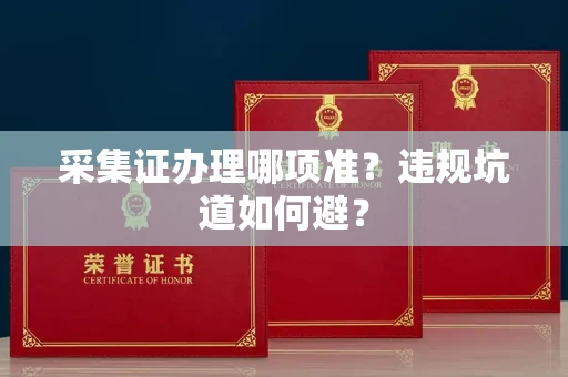 昆明采集证办理哪项准?违规坑道如何避?