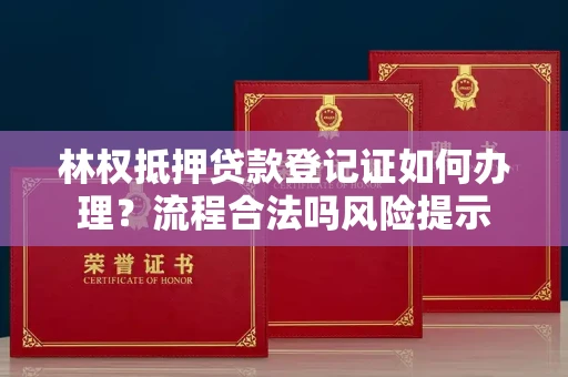 昆明林权抵押贷款登记证如何办理?流程合法吗风险提示