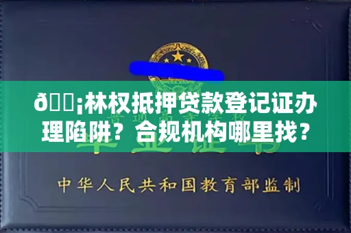 昆明🏡林权抵押贷款登记证办理陷阱?合规机构哪里找?