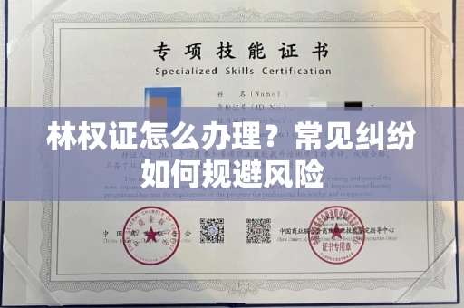 昆明林权证怎么办理?常见纠纷如何规避风险