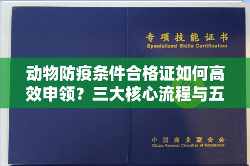 昆明动物防疫条件合格证如何高效申领？三大核心流程与五大风险预警全解析